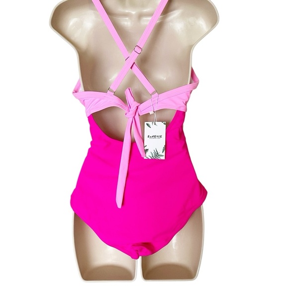 Eomenie One Piece Swimsuit Pink Size M - Picture 4 of 8